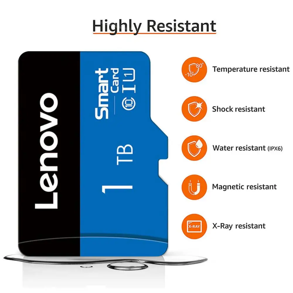 Lenovo 2TB Micro TF SD Card Class10 Memory Card 128G 256G U3 4K High Speed TF Card Cartao De Memoria Flash Memory TF Mecard C10