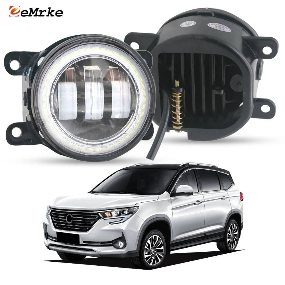 

Светодиодная противотуманная фара 40 Вт Angel Eye DRL для DongFeng Forthing T5 2019 2020 2021, линза проектора 6400LM, фара 12 В, дневной свет