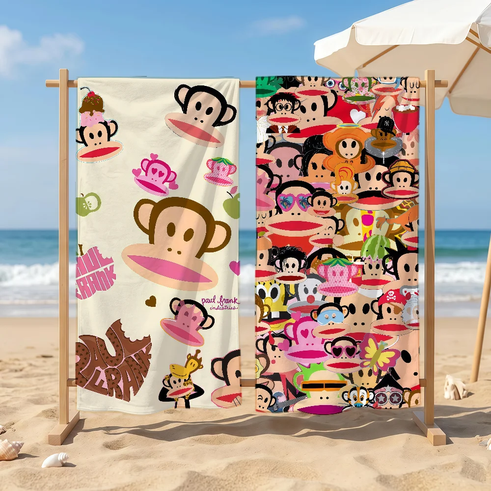 Retro Music Monkey P-Paul F-Frank I-Industries Towel Sports Quick Dry Travel Camping Sandproof Soft Light Large Beach Towel