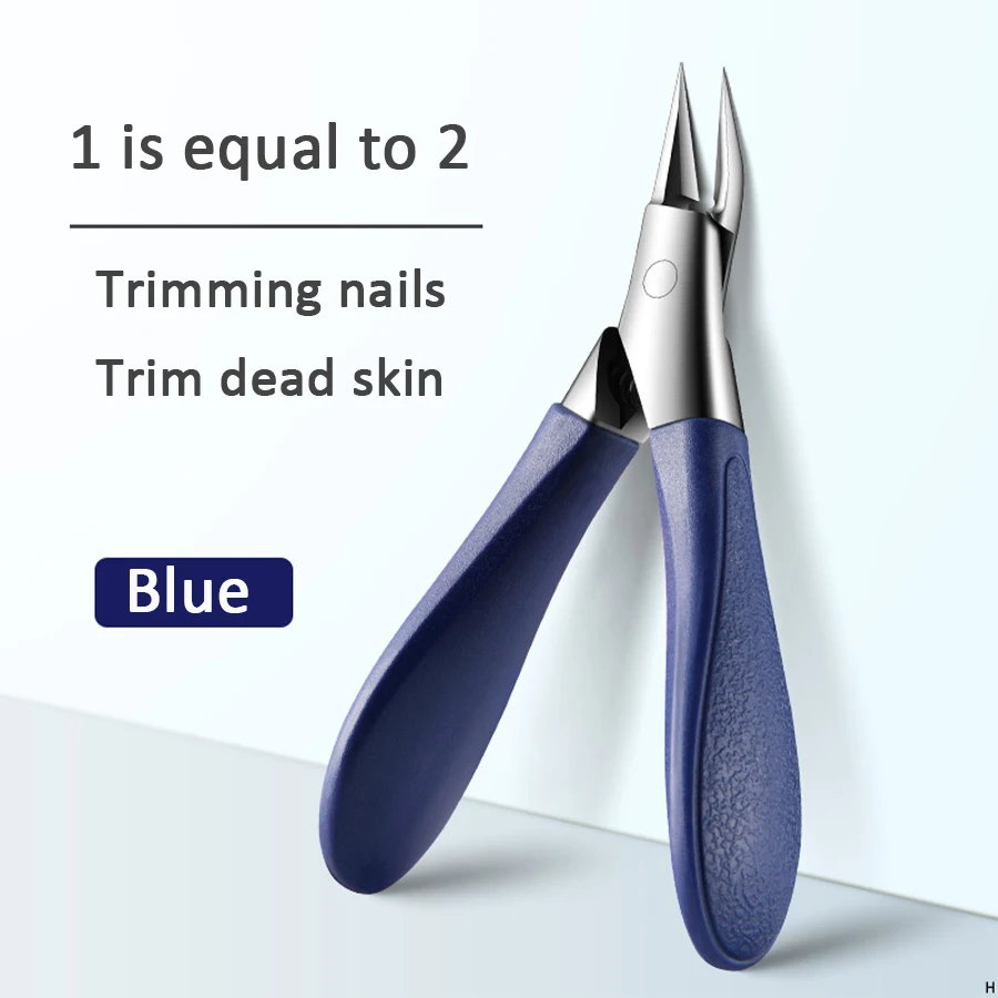 Angled Nail Clippers Ingrown Toenail Clipper for Thick Nails Slant Curved Blade Nail Cutters Ingrown Nail Pain Relief Tool