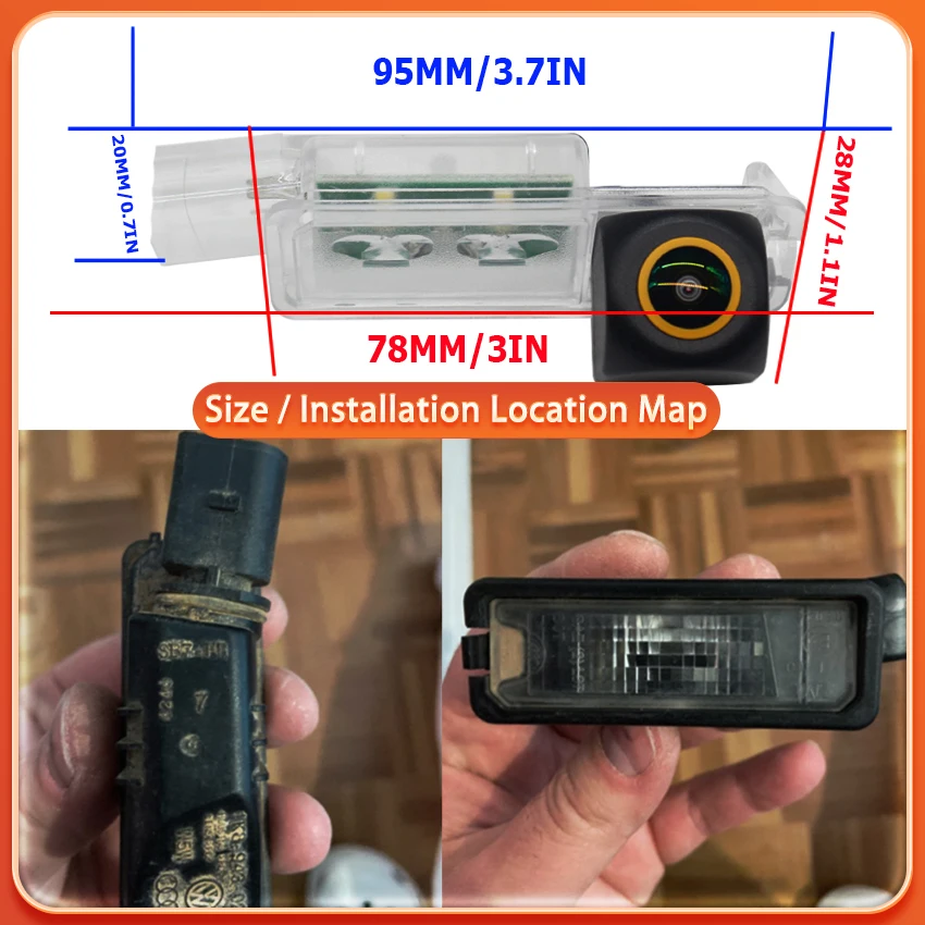 170° HD Rear Camera For Porsche Panamera 970 Chassis G1 MK1 2010~2016 Night Vision Parking Reversing Camera License Plate Camera