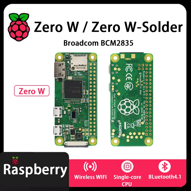 Kit de desarrollo oficial Raspberry Pi Zero W KIT Zero 512MB SDRAM BCM2835 4GHz Bluetooth4.1