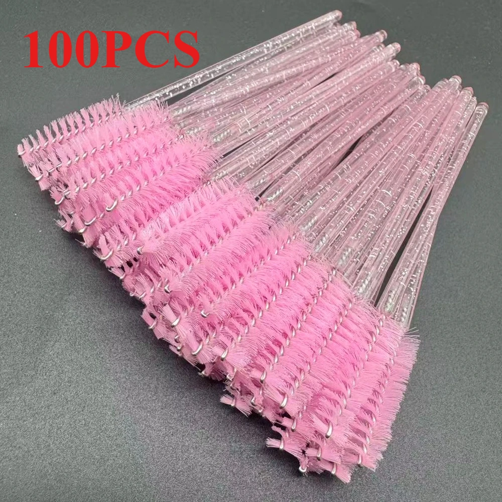 Groothandel 100/500/1000 Stuks Spoolies Voor Wenkbrauw Beauty Tools Wimper Extension Kleurrijke Wegwerp Mascara Wands wimper Borstel