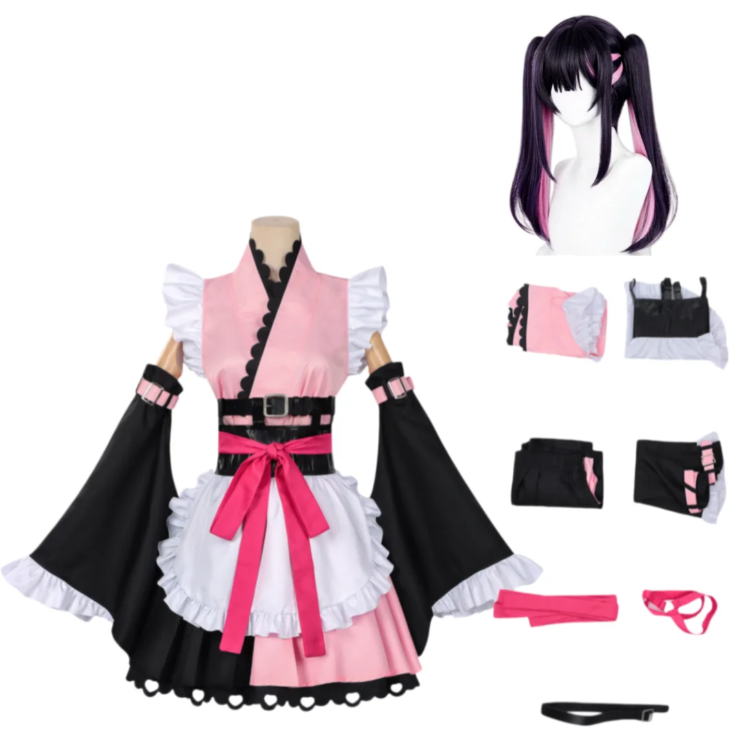 

Anime Spacetime Princess Kaguya Onyx Komazawa Noi Cosplay Costume Maid Outfit Full Sets