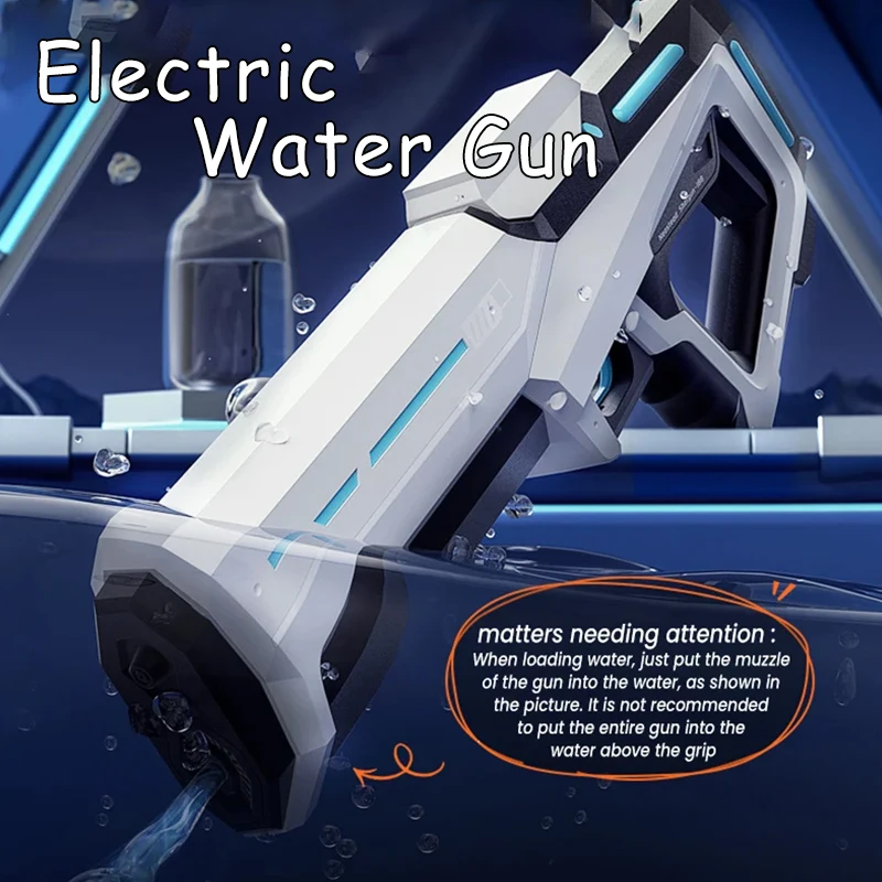 Electric continuous water gun for children's toys, automatic water absorption, strong water spray, high-pressure water spray gun