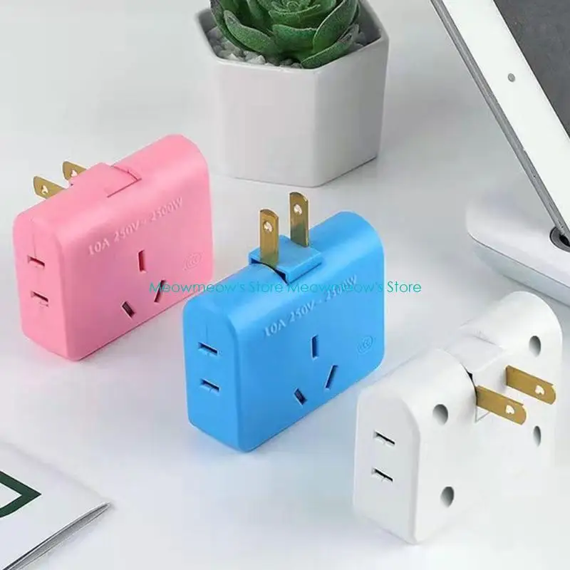 W91A 2핀-3프롱/2프롱 플러그 확장 어댑터 전력 변환기 콘센트 용량 확장 다중 장치 충전 솔루션