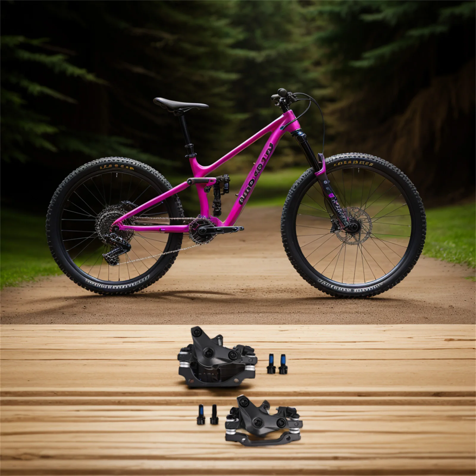 

Bike Brake System Bicycle Disc Brake Easy To Install Firm Installation High-quality Materials For Bike Maintenance