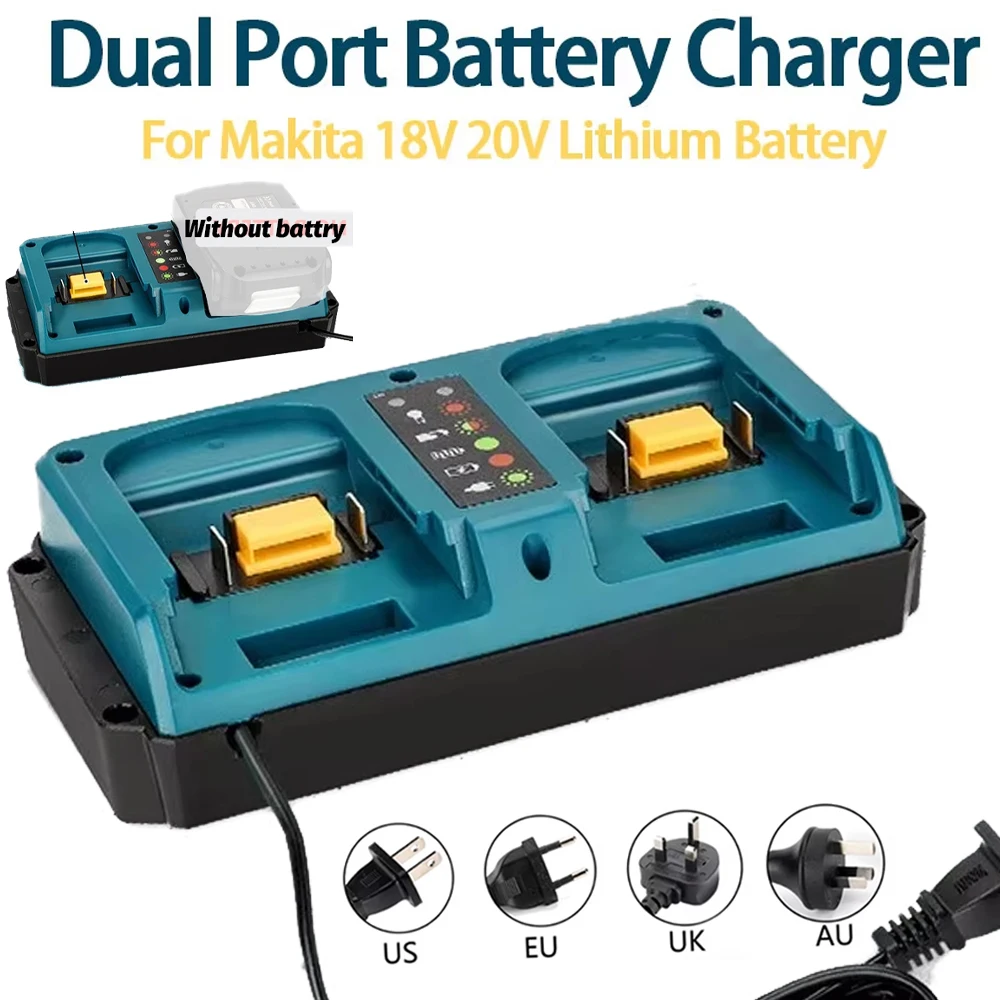 

Double Charger Power tool 14.4V 18V For Makita Batteries Li-ion Battery Charger BL1815 BL1830 BL1840 BL1850 BL1860 BL1440