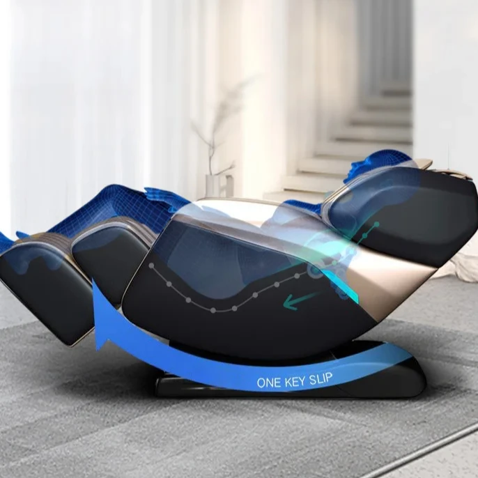 مصنع 3D 4D كراسي التدليك الفاخرة 4d صفر الجاذبية عالية الجودة كرسي القدم شياتسو كرسي مساج كهربائي كامل الجسم #4