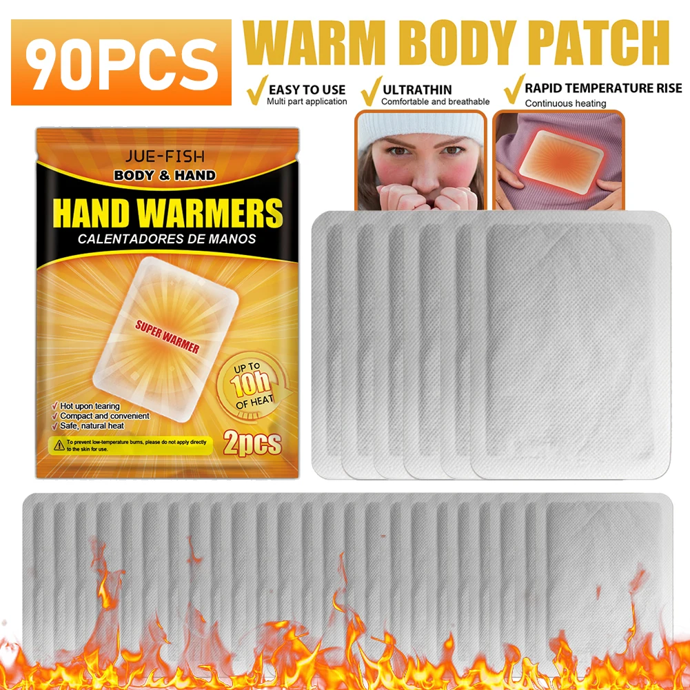 Self Heating Warm Paste Adhesive Air Activated Warmer Continuous For 10 Hours Anti-cold Warm Body Pads Baby Winter Hot Patches