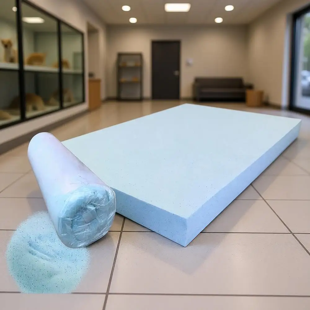 

Лежанка для собак с охлаждающим гелем, с высокоплотным пенополиуретановым матрасом (41x27x4 дюйма)