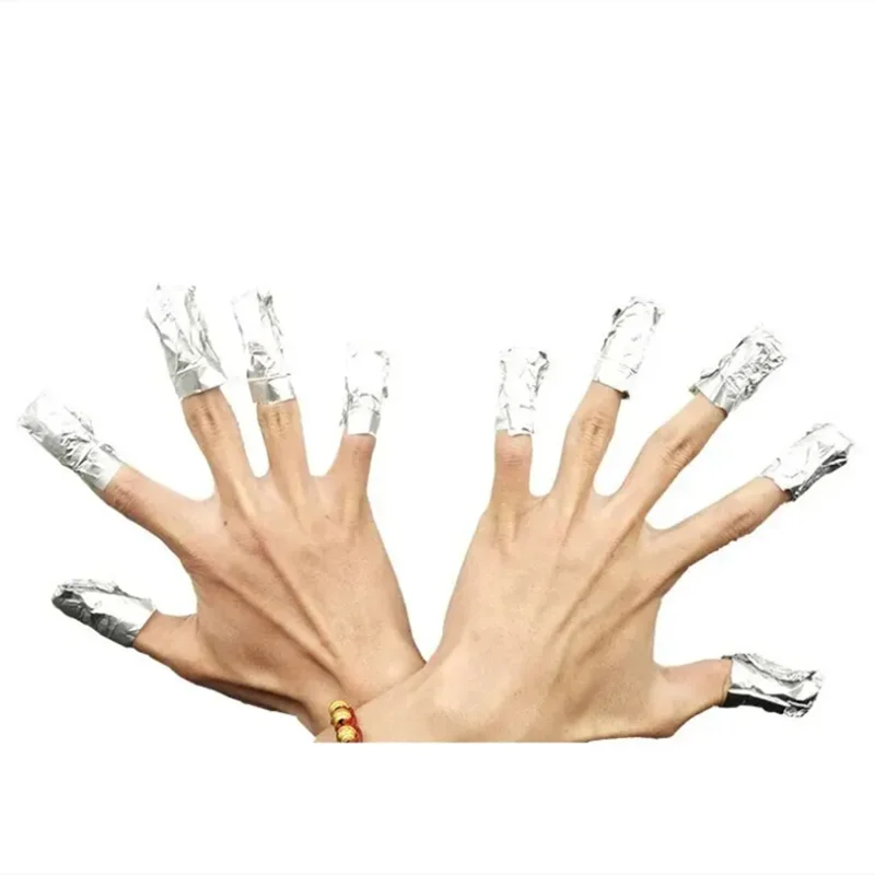 100pcs Bag Aluminum Foil Nail Polish Immersion Nail Polish Nail Removal Wrap Nail Towel Gel Nail Polish Remover Nail Polish Tool