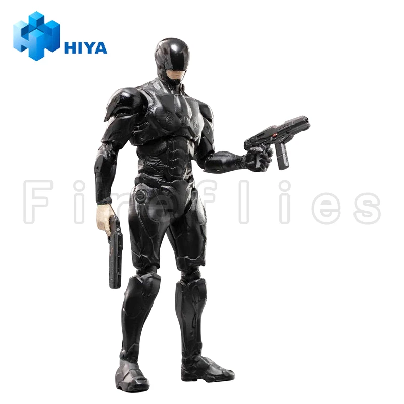 1/18 Hiya 4 Zoll Action figur exquisite Mini-Serie schwarz Robocop Anime Modell Spielzeug