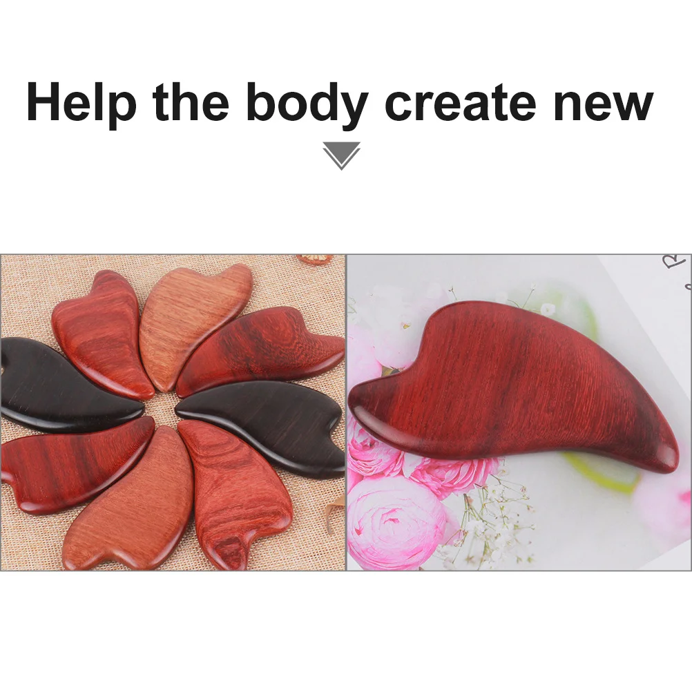 

Wooden Face Skin Massager Brown Gua Sha Scraping Board Anti-Aging Beauty Tool Portable Pain Relief Muscle Soreness Reduction