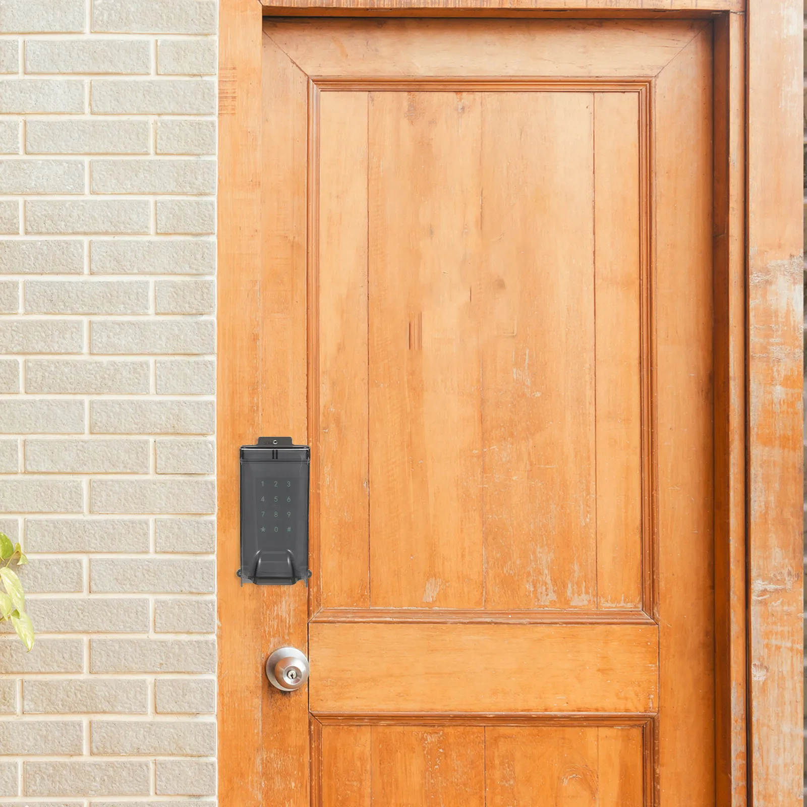 

Outdoor Fingerprint Lock Rain Cover Flip Cap Doorbell Protective Case 7.8x4.3x4.3 Inch Weatherproof Access Control Keypad Shield