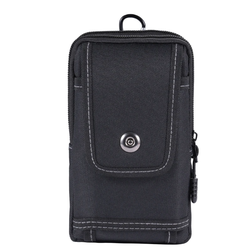 E74B Durable Belt Bag Men Phone Pouch with Magnetic Closure for Camping Hiking Gardening and Outdoor Activities