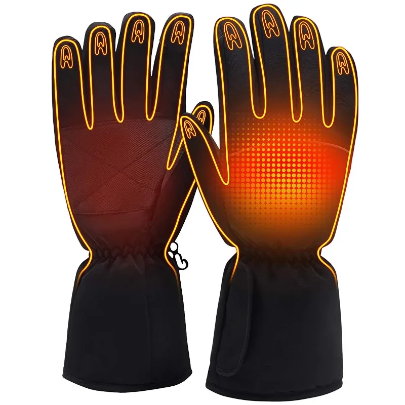 

Bestselling Ski Snowboard Hiking Waterproof Windproof Battery Heating Rechargeable Winter Gloves Outdoor Sports Tools