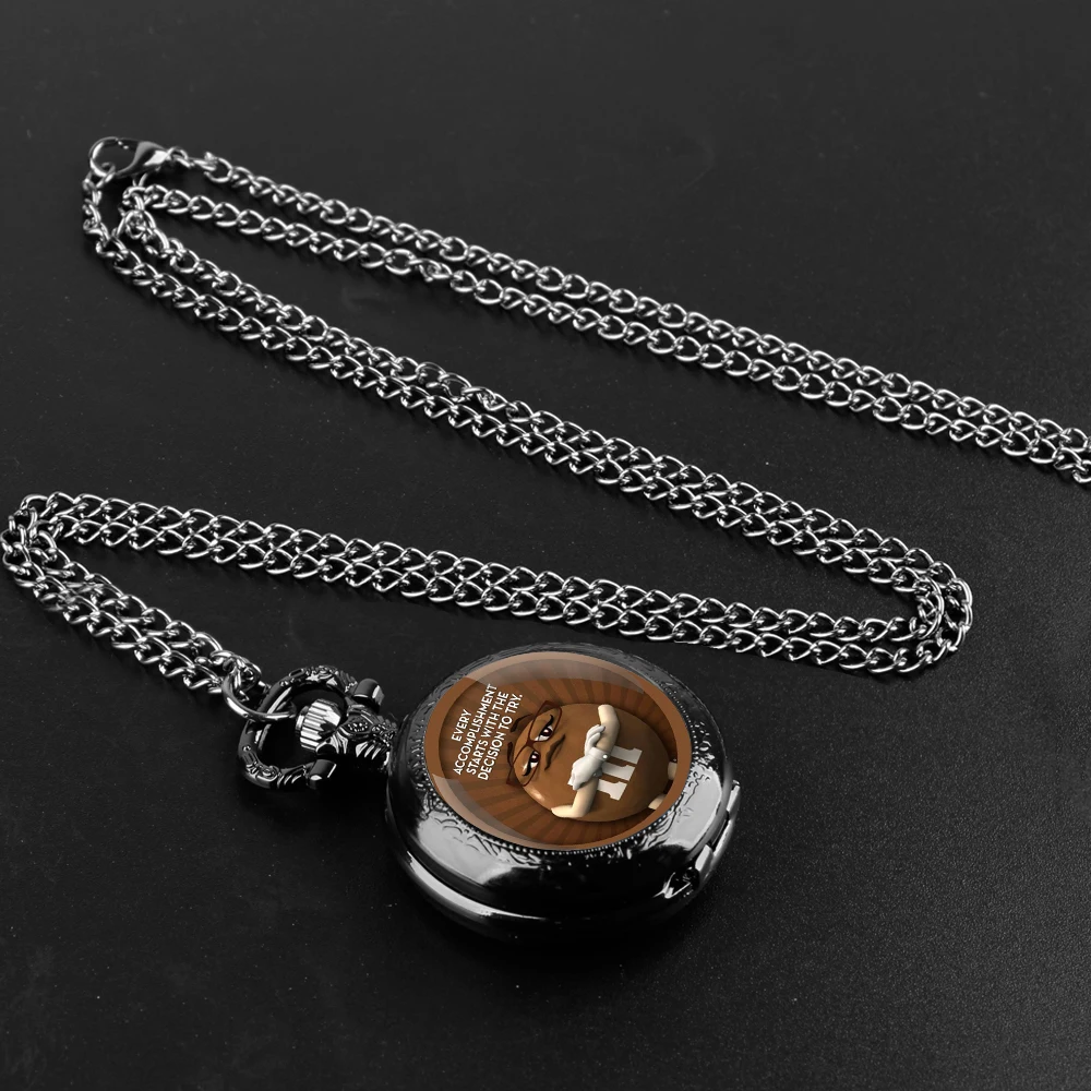 M & M's reloj de bolsillo de cuarzo con cúpula de cristal, diseño divertido de frijol de Chocolate para hombres y mujeres, collar con números árabes, accesorio de regalo