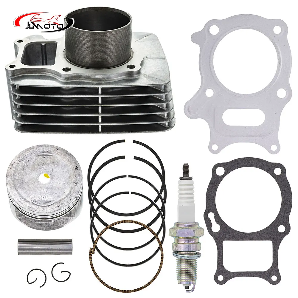 JLMOTO 68.5 mm x 62.2 mm 229CC Engine Cylinder Piston Gasket Top End Rebuild Kit For Honda ATV Recon 250 TRX250 TRX250EX Quad
