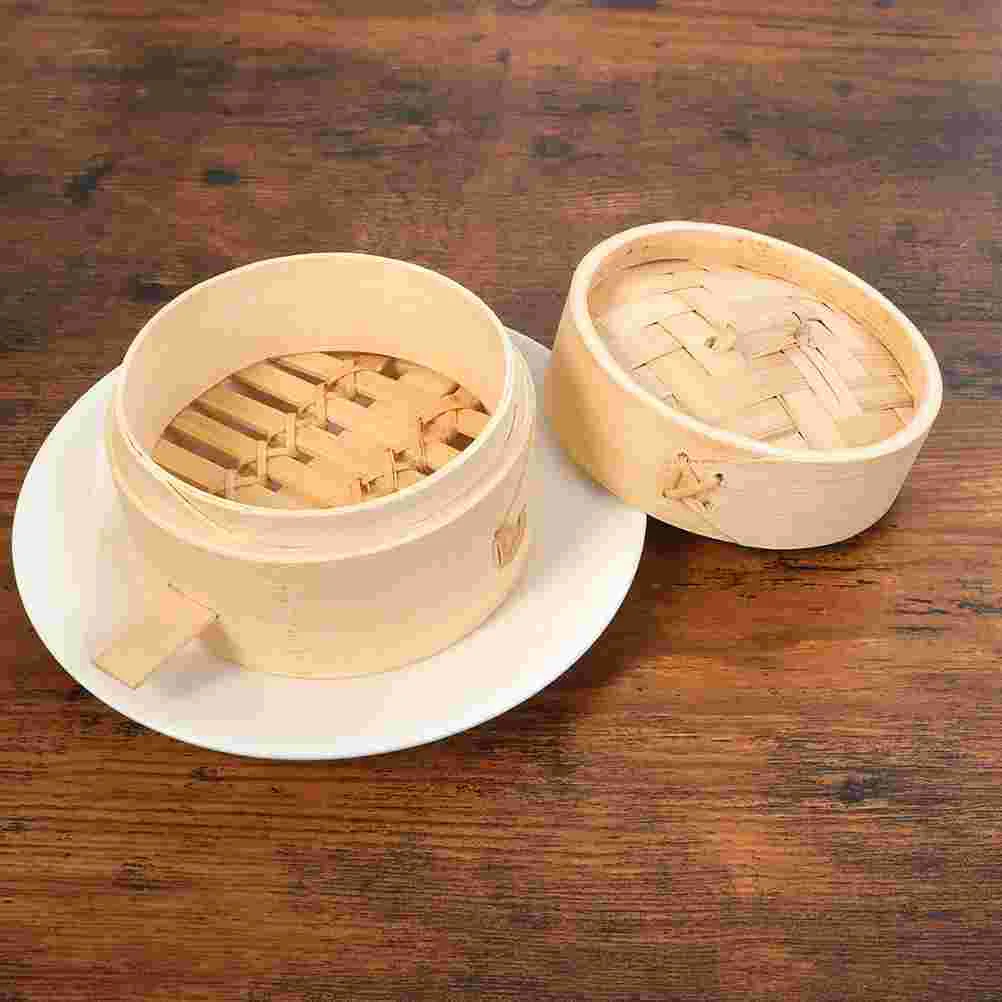 

Steamer Pot Food Steamers Vegtable Chinese Dumpling Wooden Basket Round Steamed Rack for Dessert Cooking Accessories