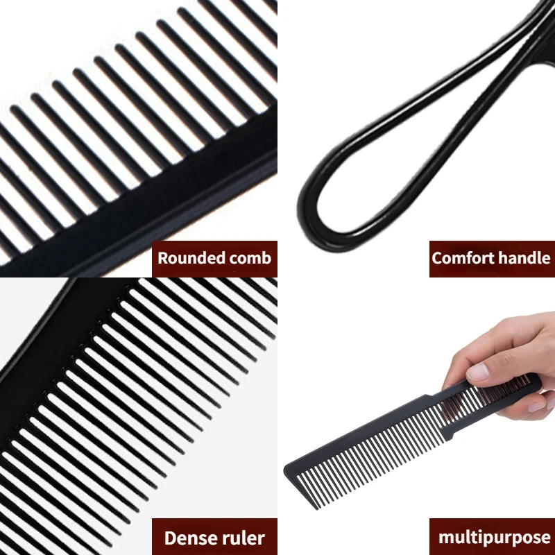 2/3/4pcs Wide Tooth Curl Comb Detangling Comb Texture Comb For Curly Wet Wavy Thick Hair Wigs Salon Barber Hairstyle Tool