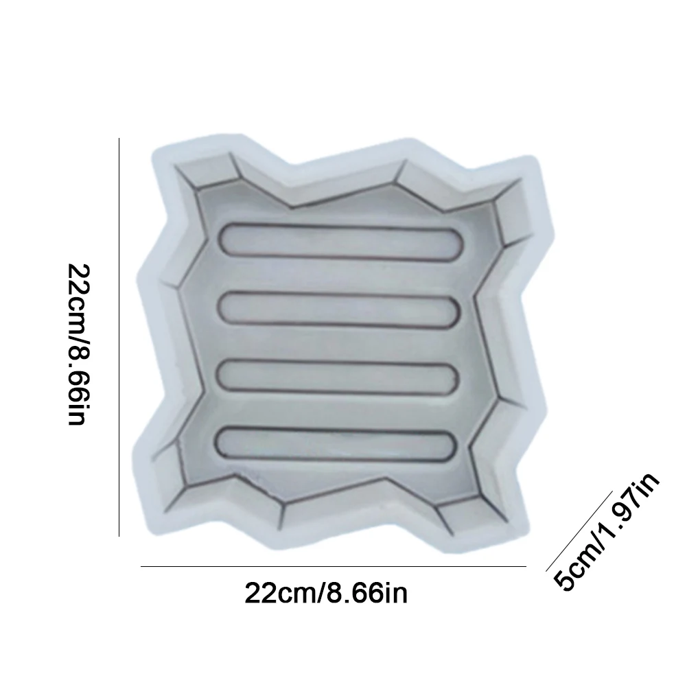 قوالب خرسانة بلاستيكية قابلة لإعادة الاستخدام لتقوم بها بنفسك قالب رصيف الحديقة مسار رصف قالب الطوب الخرساني للفناء مسار الرصيف