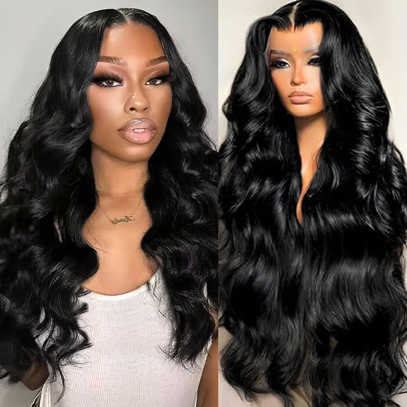 Body Wave Lace Front Wigs Human Hair Pre Plucked with Baby Hair 200 Density 13x6 13x4 Transparent Lace Frontal Wigs