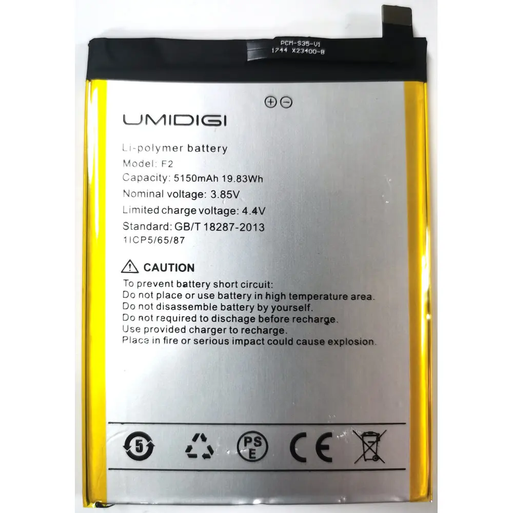 

New Replacement Battery for UMI Umidigi F2 Mobile Phone 1ICP5/65/87