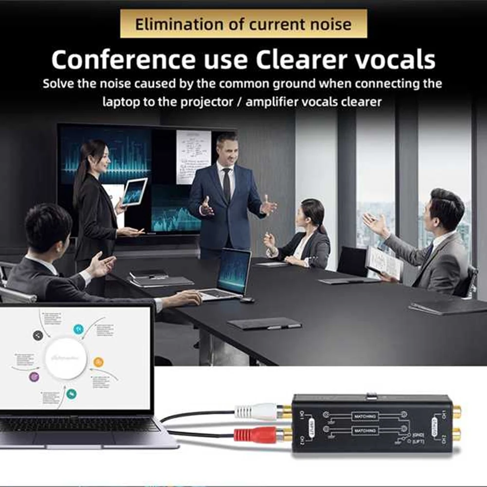 B92B-Spot Effectively Eliminates Noise Mini Audio Passive Isolator 3.5Mm Built-In Audio Signal Isolation