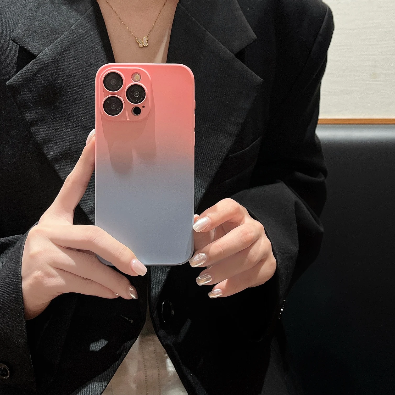 Luxury Gradient TPU Silicon Funda Case For iPhone 16 15 Pro Max Cases 14 11 12 13 Fundas Para Soft Back Cover