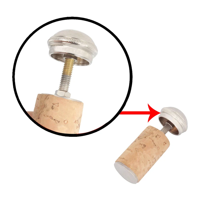 Replacement Musical Instrument Accessories Flute Wood Plug Repair Flute Head Screw Cork Plug Brass Plugs High Airtightness Flute