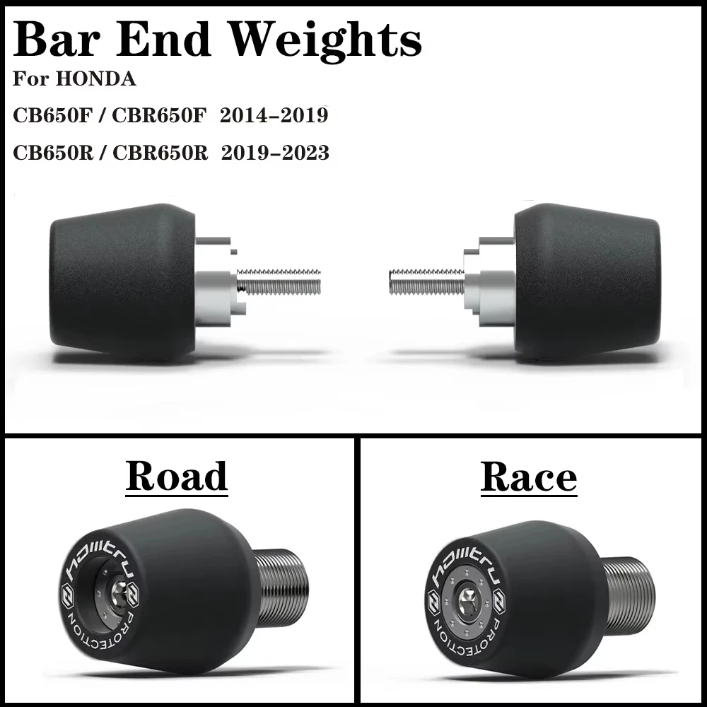 

Motorcycle handlebar weight handles cover for HondaCB650R CBR650R 2019-2023/CB650F CBR650F 2014-2019