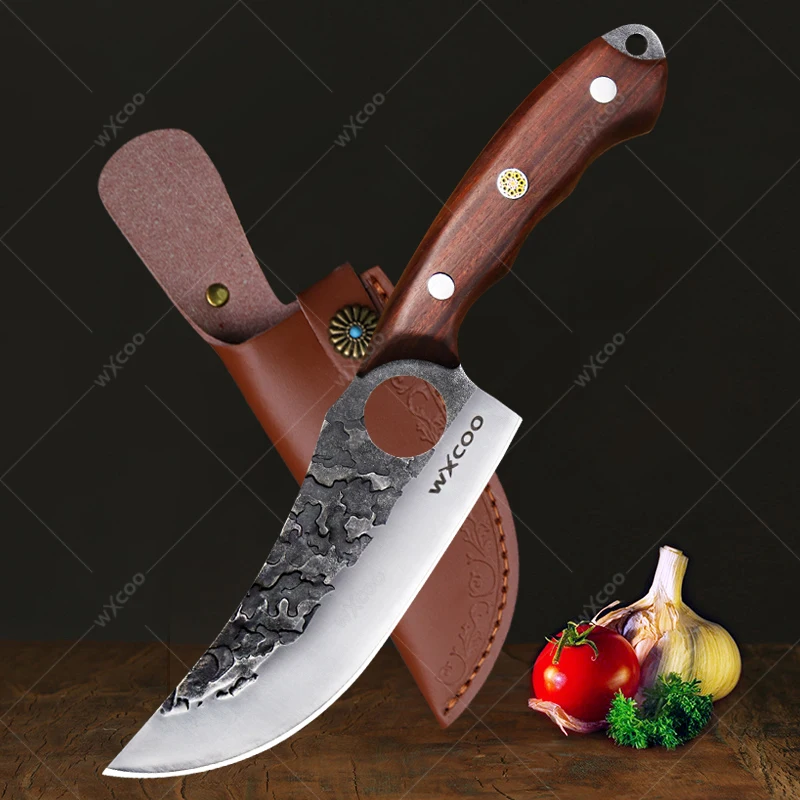 

WXCOO 5Cr15 Stainless Steel Forged Boning Knife Butcher Knife Kitchen Chef Knife Meat Cleaver Vegetables Slicing Fruit Knives