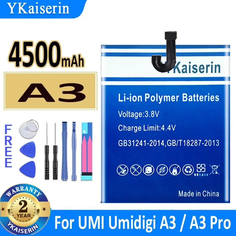 

4500mAh YKaiserin Battery For UMI Umidigi A3 Pro A3Pro Bateria