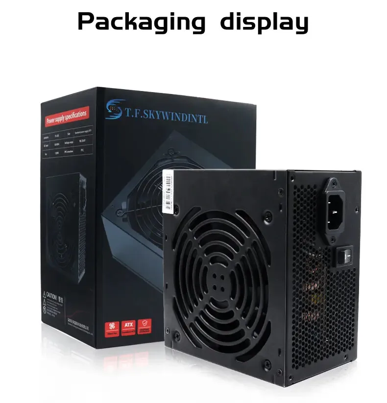 500W ATX 80 Plus Bronze Power Supply, 90-264V Computer PSU for Gaming Case, Multi-Function Protection Energy Efficient PC Source