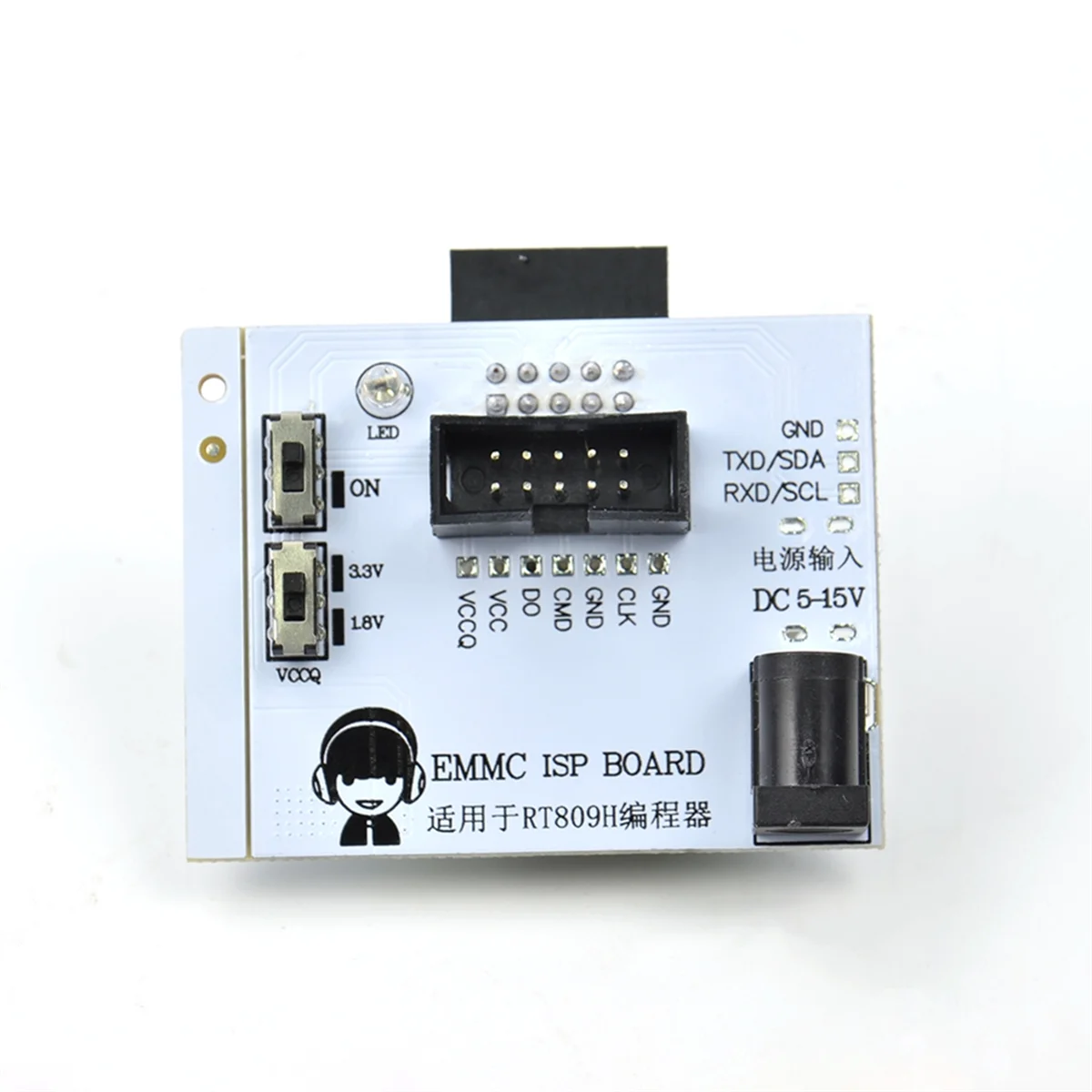 AT87-RT809H Programmer Adapter EMMC ISP Board for Test Clip Fast Writing Reading Speed Calculator Chips