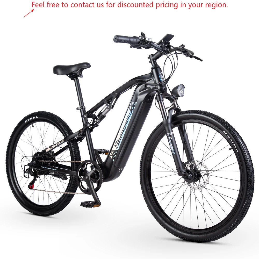 

HEZZO HM-S26 Latest Design Full Suspensioon 35 Degree Gradeability Off-Road Ebike 80 Torque 7 Speed Shimano Electric Bicycle