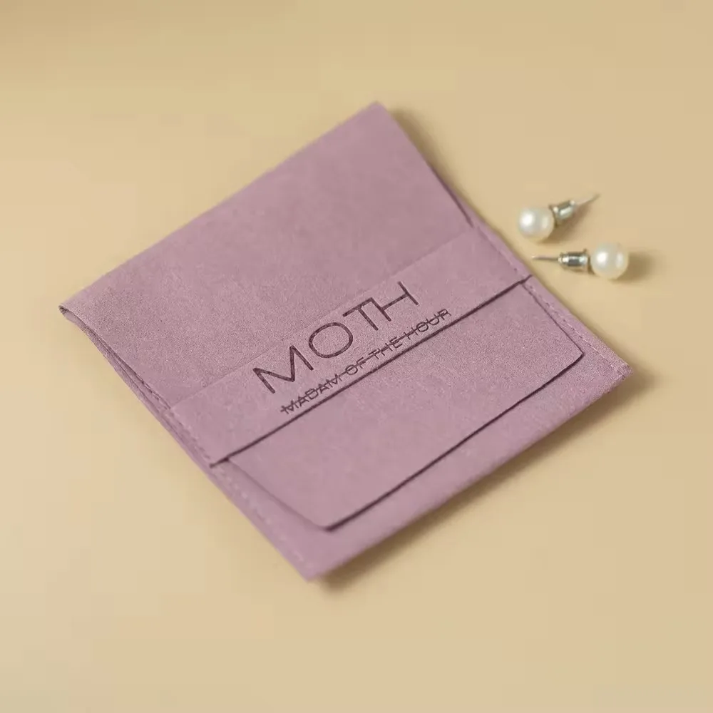 50pcs Microfiber Velvet Cotton Gift Bags with Compartment Custom Logo 10x10cm Jewelry Packaging Dust Pouches Wedding Party Sack