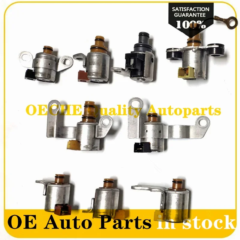 9PCS 09A 09B 5F31 JF506E  Transmission Shift Solenoid Gearbox Kit For VW Jaguar Land Rover Refurbished