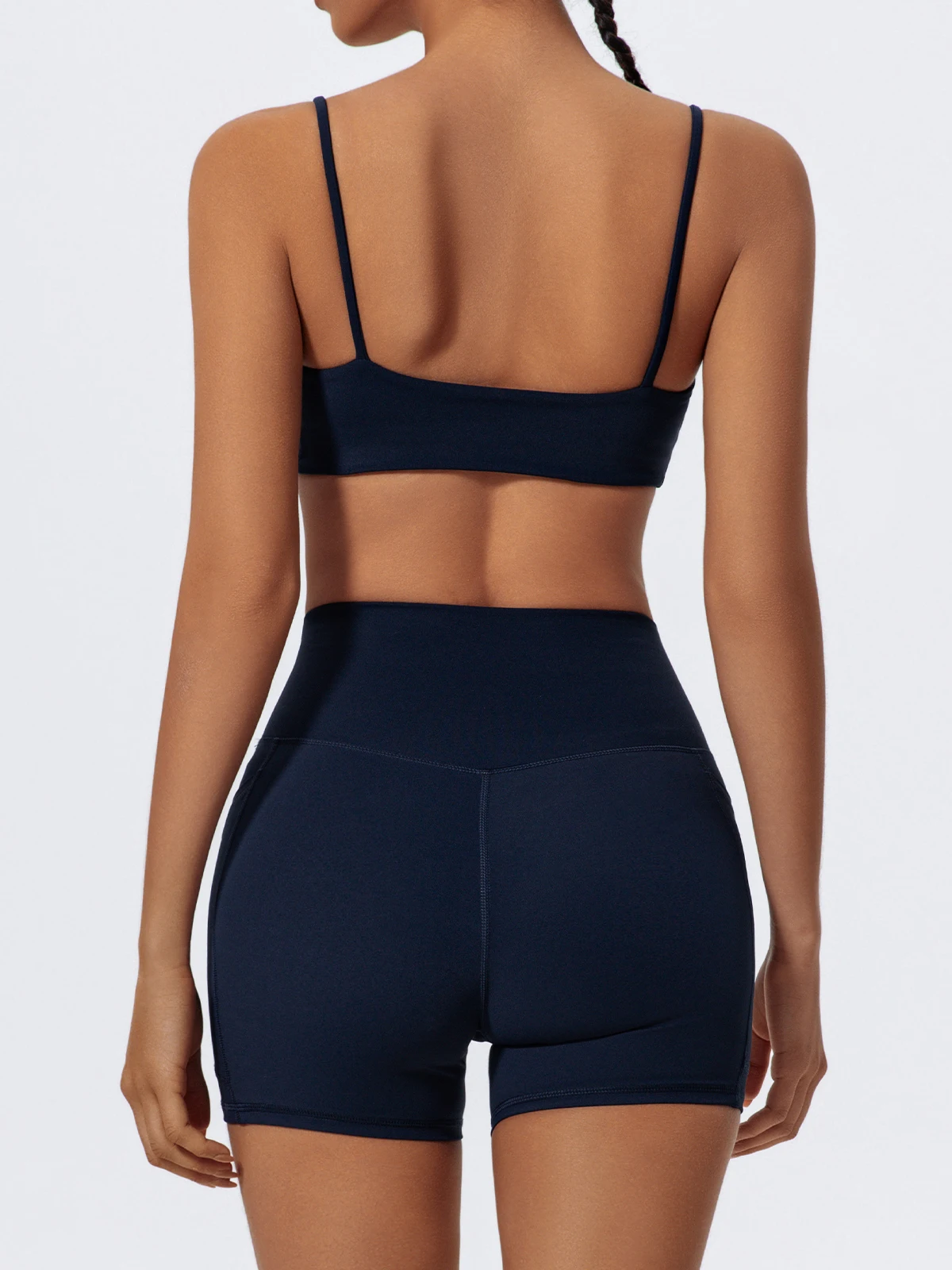 Hearuisavy Taschen Workout Gym Legging Frauen Radfahren Shorts Quick-Dry Yoga Kleidung Atmungsaktiv Hohe Taille Sport Shorts Weibliche – Detail 15