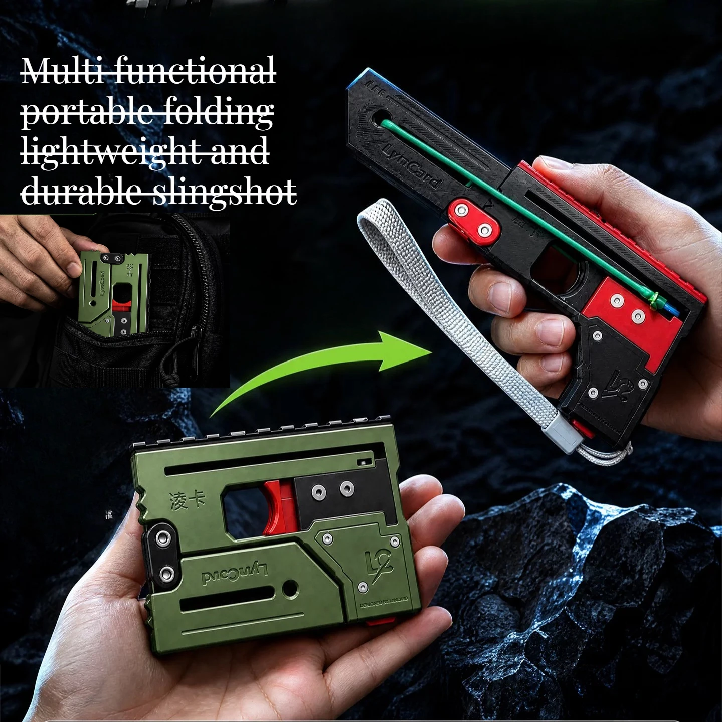 Upgrade Card High-precision Folding Rapid Shooting Continuous Shooting Adult Outdoor Competitive Tool 3D Printing Material
