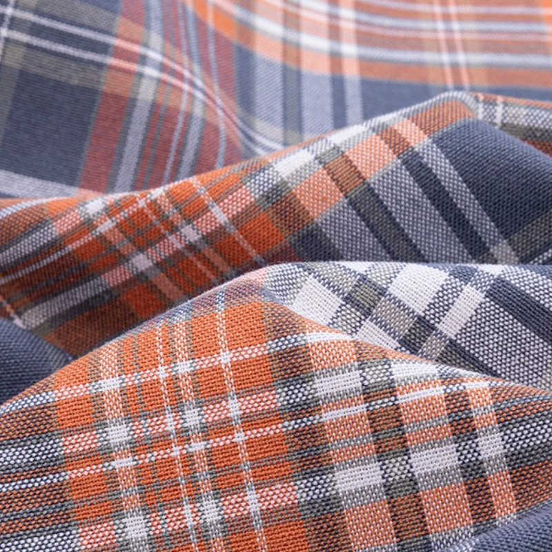 Solid Color Classic Stripes Plaid Shirt Men White 100%cotton Easy-care White Short Sleeve Shirts for Men 4XL 3XL Casual Business