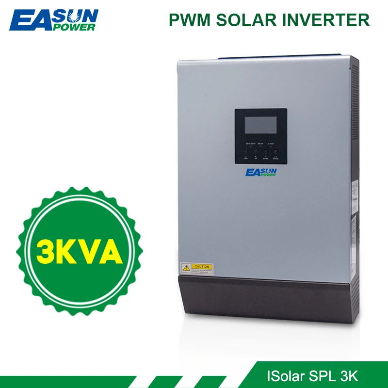 EASUN POWER-MAX PV Matriz Inversor Solar de Energia com Bateria para Preço Doméstico, Inversor Solar Híbrido, 220V, 3kW, 24V