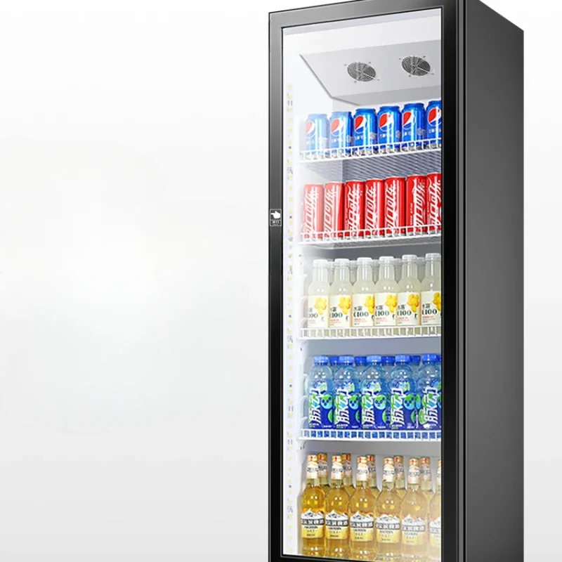 Refrigerated display cabinet, fresh storage cabinet, vertical beverage cabinet, commercial freezer, double door supermarket