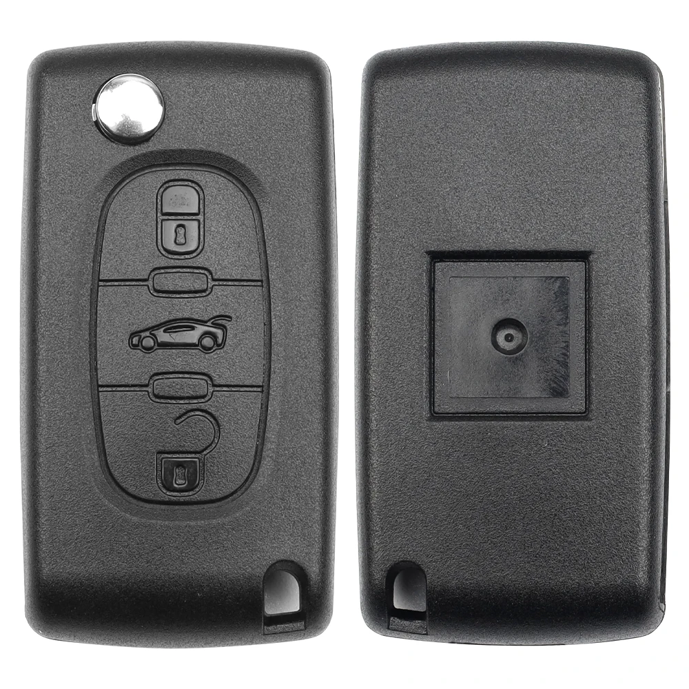 LIXIANG 2/3 Buttons Flip Folding Remote Car key Shell For peugeot 107 206 307 407 408 For Citroen C2 C3 C4 C5 C6 CE0523/0536