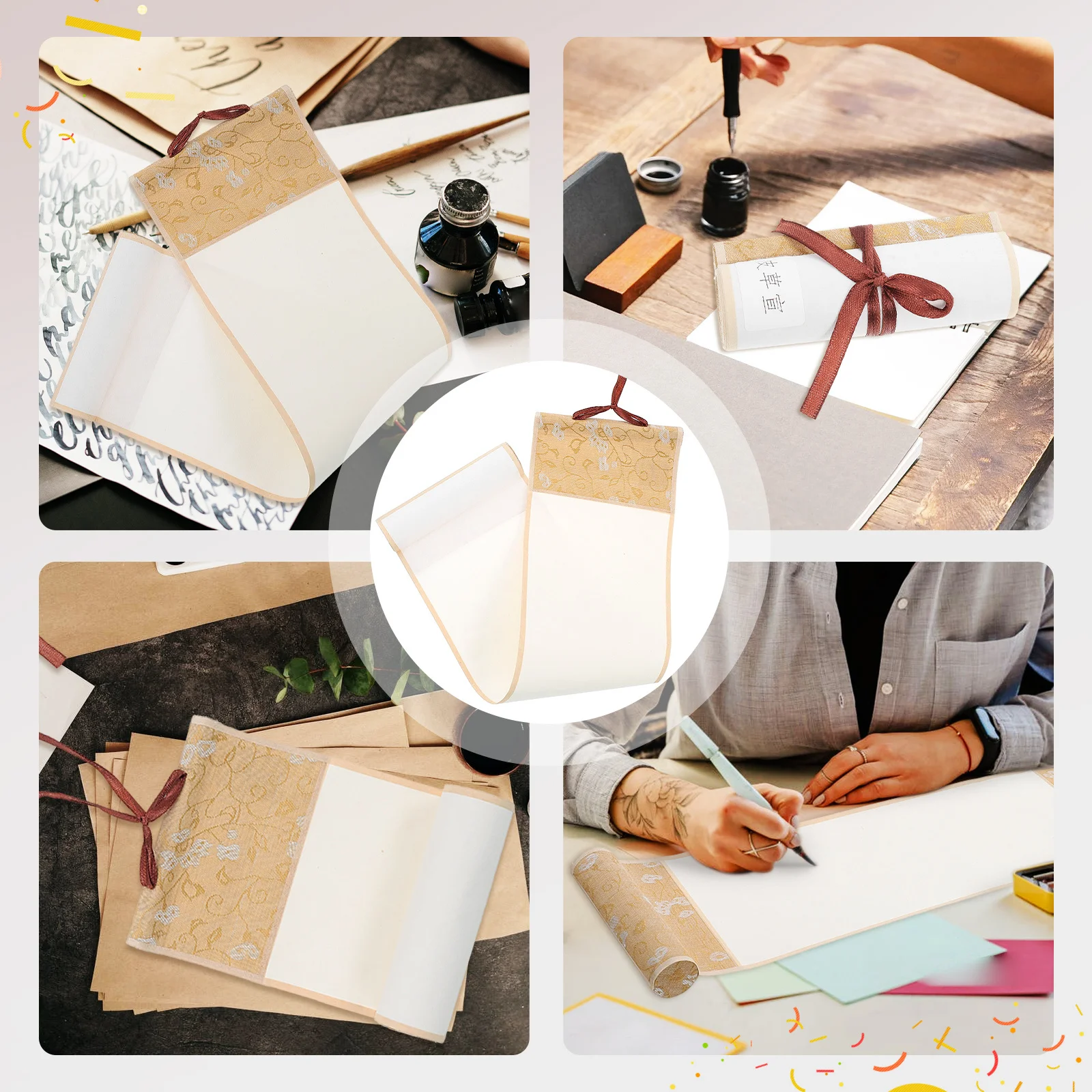 

1pc Blank Scroll For Painting Chinese Calligraphy Rice Paper Art Craft Home Office Wall Decor Ideal Brush Writing Watercolor