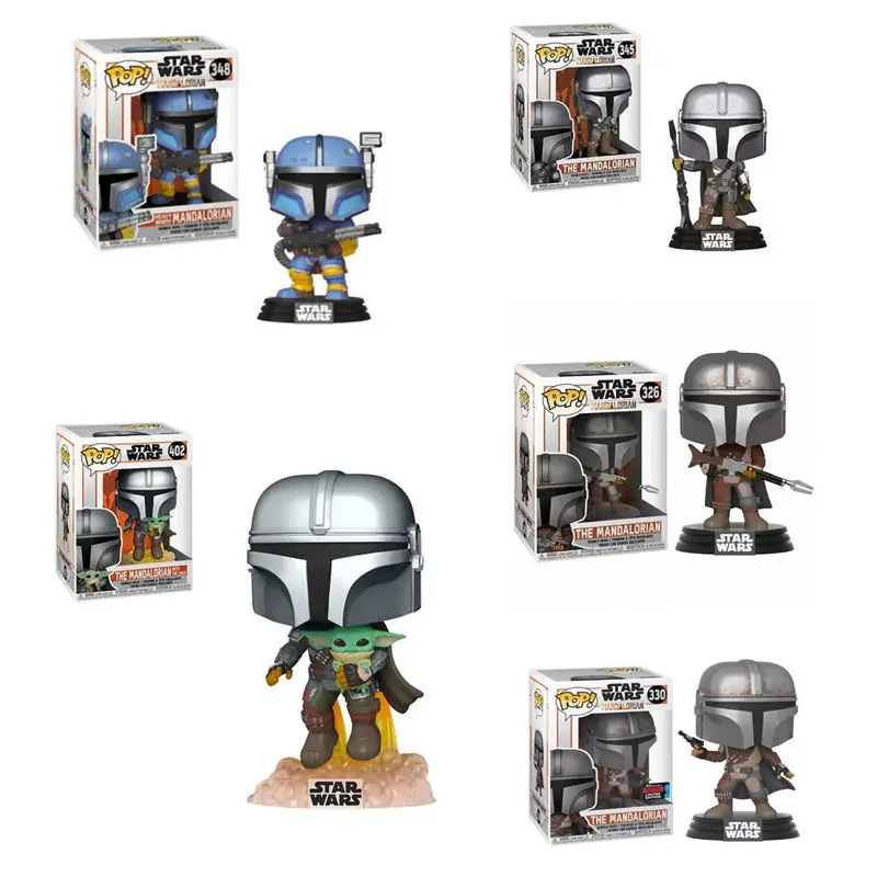 FUNKO POP Star Wars Mandalorian 326 # 330 # 345 # 348 # 402 # Figura de Vinilo de 10 cm, Muñeco Coleccionable de PVC, Juguetes para Niños, Regalo de Cumpleaños
