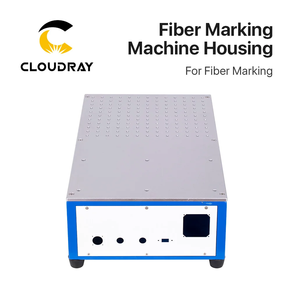 Cloudray Fiber Markering Machine Kast Blauw Grijs Fiber Markering Behuizing Marker Case Diy Deel Voor Raycus Jpt Max Markering Machine