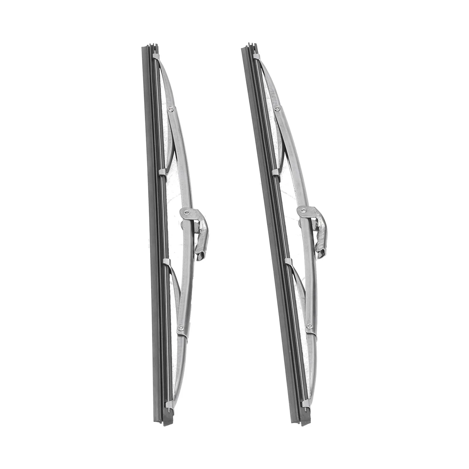 Windscreen Wiper Blades 12in/30.48cm Front  Wiper Blades Stainless Steel Polished Silver  for Car