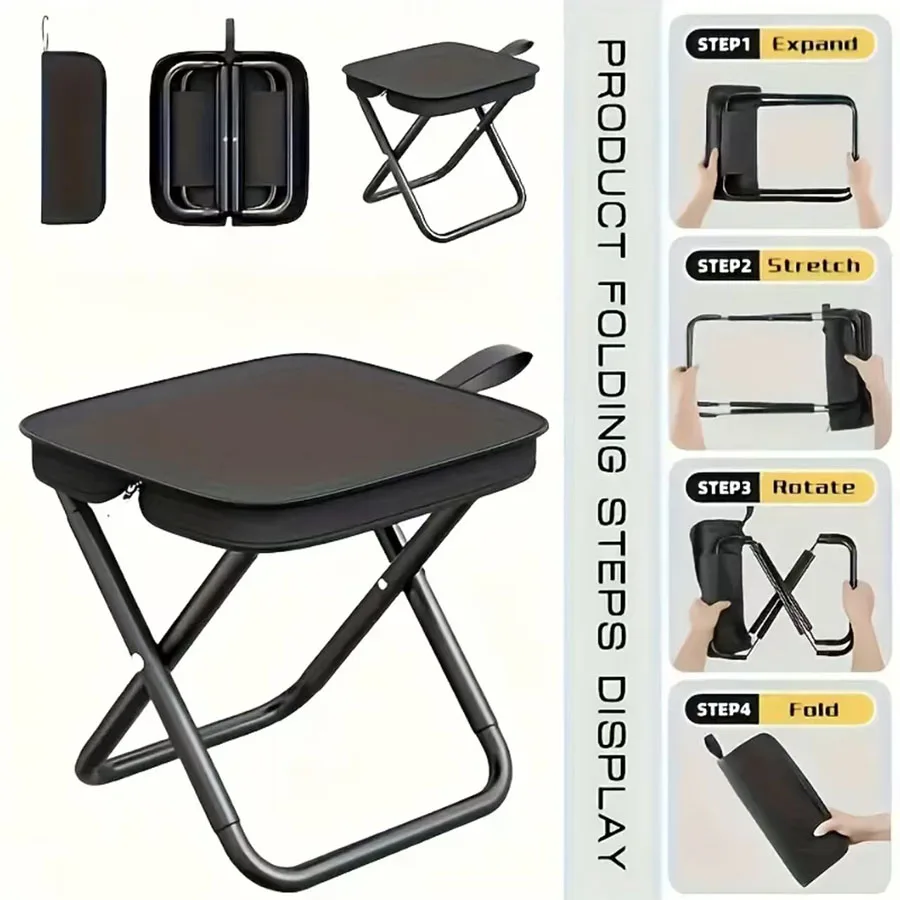 Portable Compact Outdoor Chair Lightweight Sturdy,Easy to Set up and Fold,Suitable for Camping, Beach, Fishing,Garden,and Travel